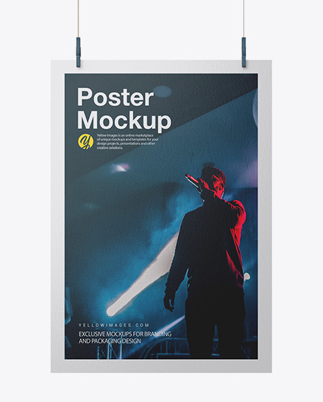 Textured A2 Poster Mockup