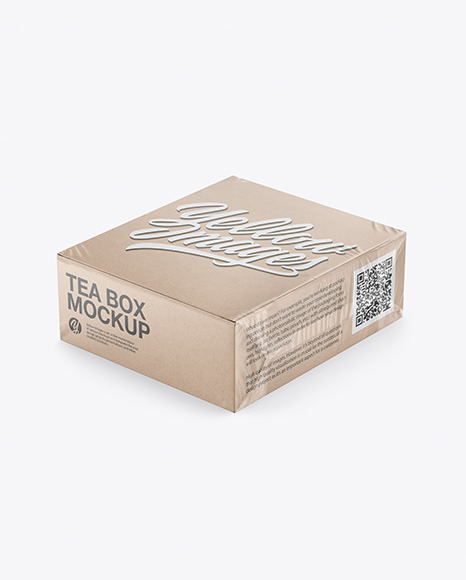 Tea Kraft Box Mockup
