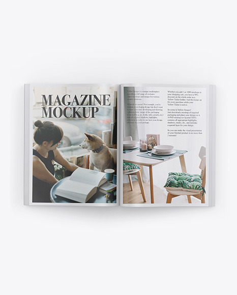 Textured Magazine Mockup