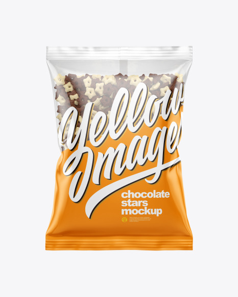 Bag With Duo Stars Cereal Mockup