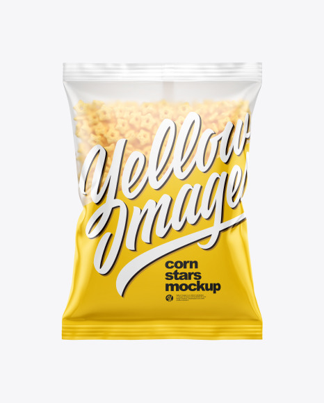 Matte Bag With Honey Stars Cereal Mockup