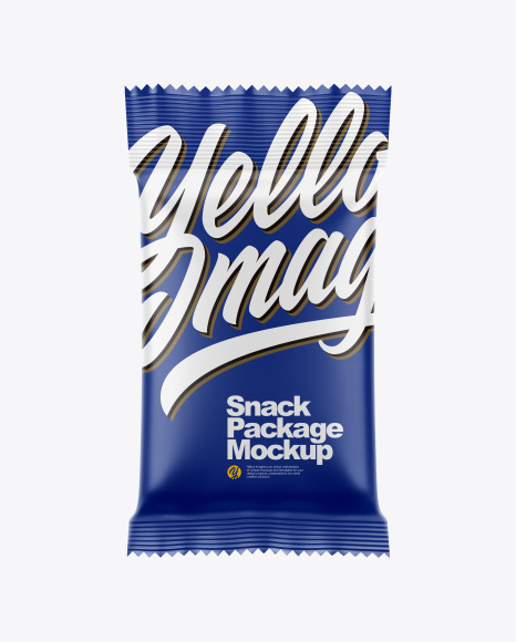 Snack Package Mockup - Front View