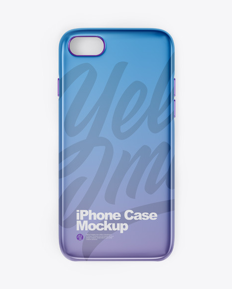 iPhone Metallic Case Mockup