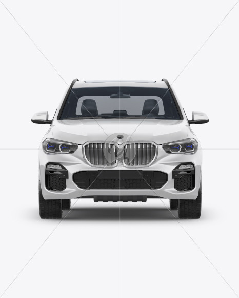 Crossover SUV Mockup - Front View