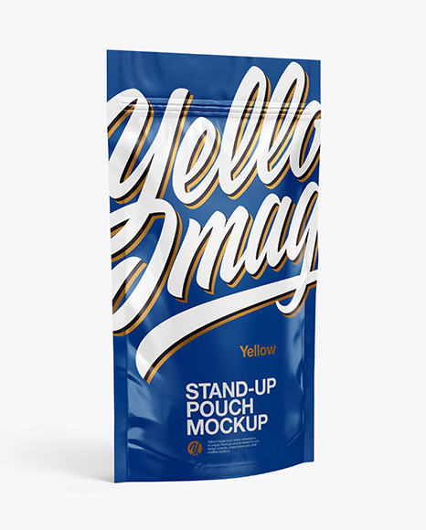 Glossy Stand-Up Pouch Mockup