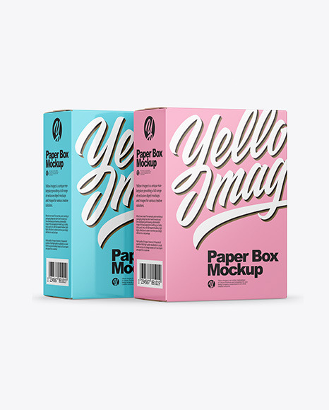 Two Paper Boxes Mockup