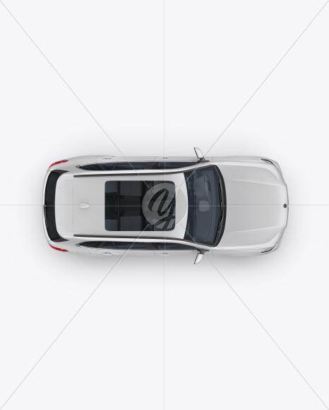 Crossover SUV Mockup - Top View
