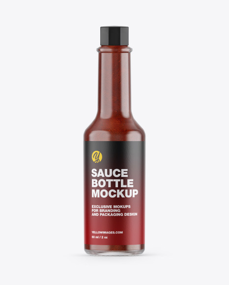 BBQ Sauce Bottle Mockup