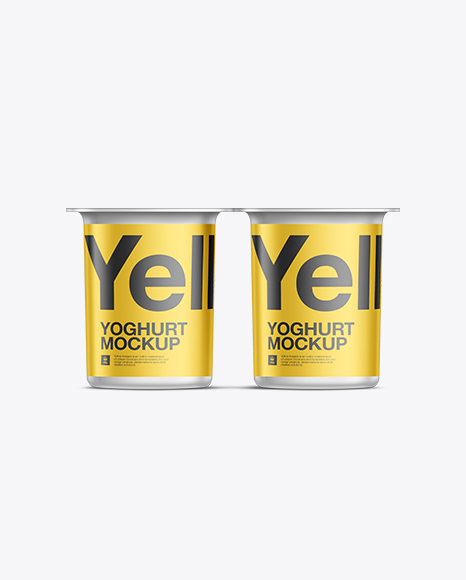 Yogurt 2-pack Mockup