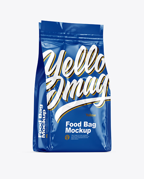 Glossy Food Bag Mockup