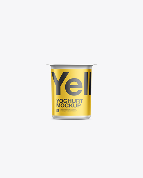 Yogurt Packaging Mockup