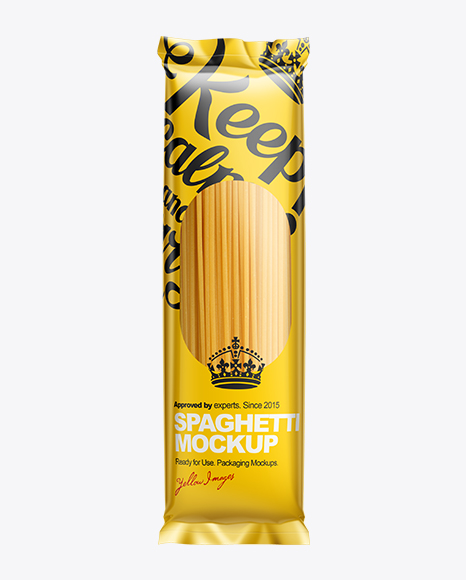Pasta Packaging with see-through window Mock-up