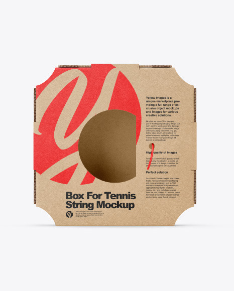 Box For Tennis String Mockup