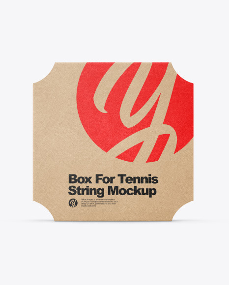 Box For Tennis String Mockup