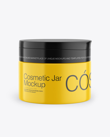 Cosmetic Jar Mockup