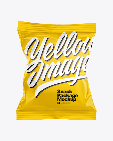 Glossy Chips Bag Mockup