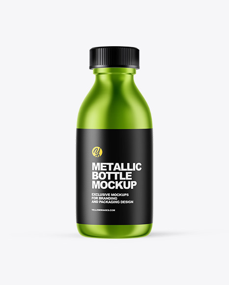Metallic Oil Bottle Mockup