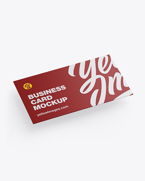 Paper Business Card Mockup