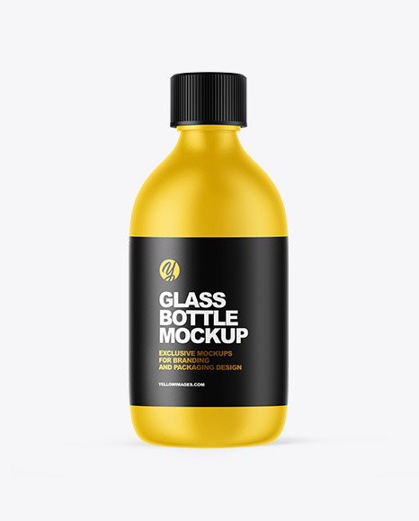 Matte Plastic Oil Bottle Mockup