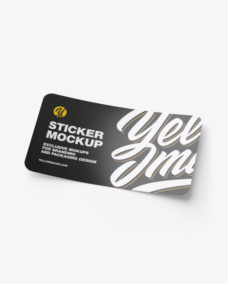 Glossy Sticker Mockup