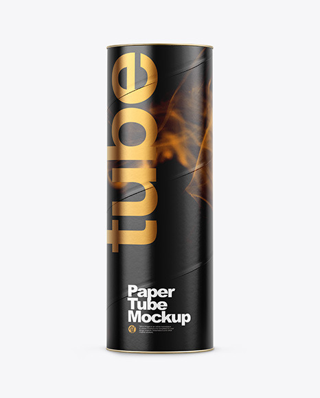Glossy Paper Tube Mockup