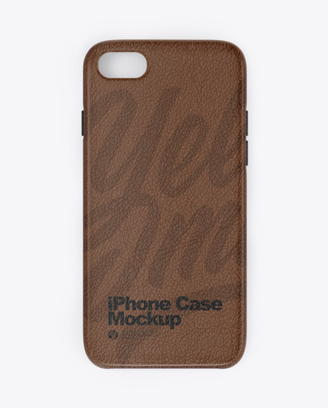 iPhone Leather Case Mockup
