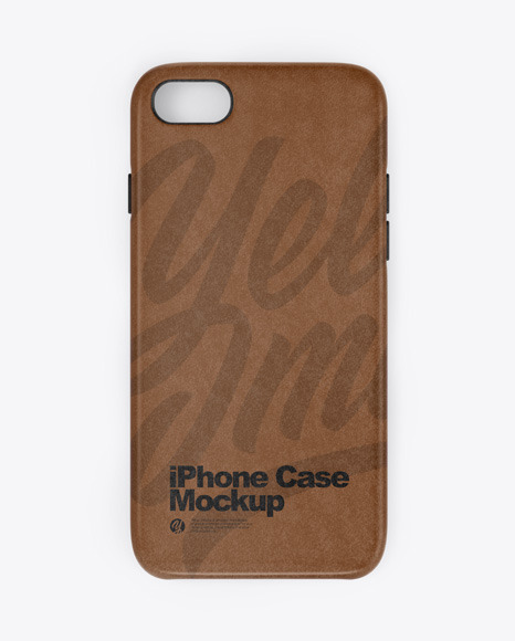 iPhone Leather Case Mockup