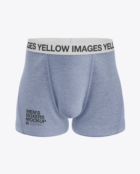 Melange Men's Boxer Briefs Mockup