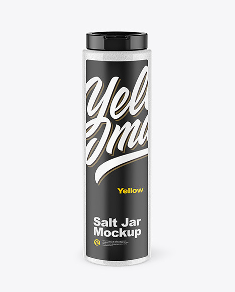Clear Salt Jar Mockup