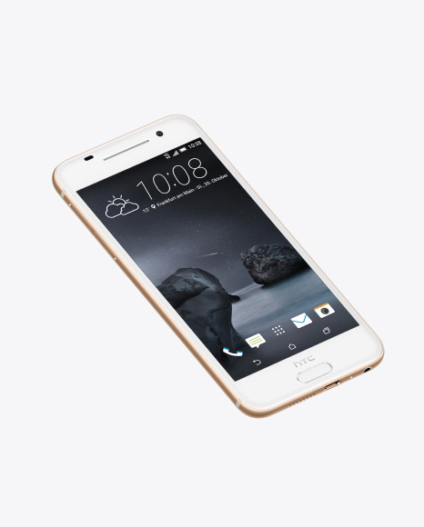Rose Gold HTC A9 Phone Mockup