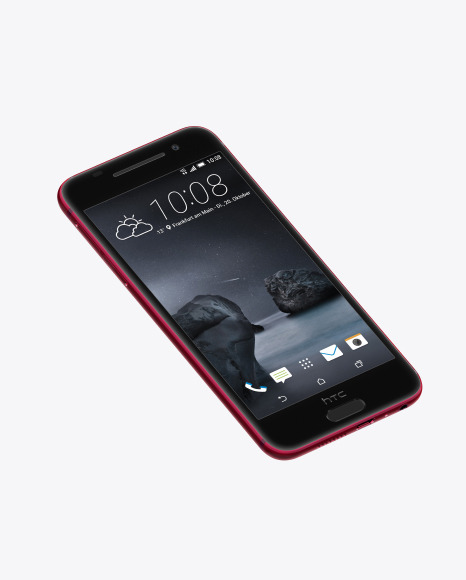 Deep Garnet HTC A9 Phone Mockup
