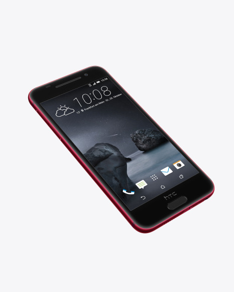 Deep Garnet HTC A9 Phone Mockup