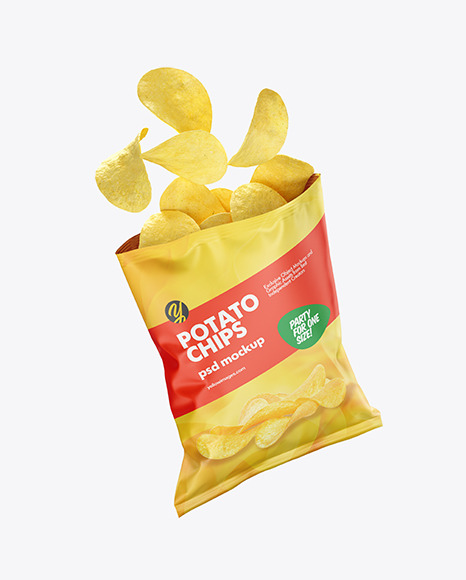 Matte Bag w/ Chips Mockup