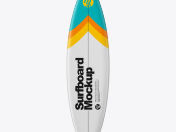 Surfboard Mockup - Front View