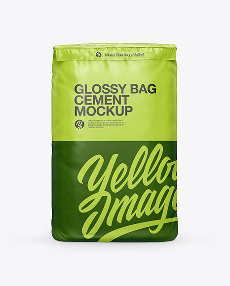Glossy Cement Bag Mockup
