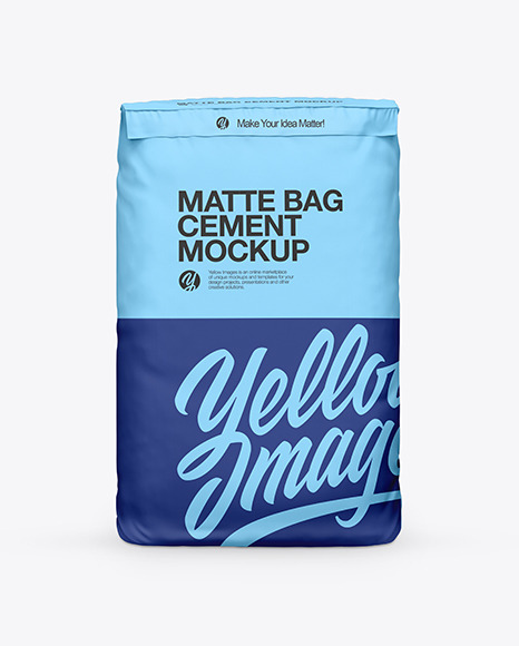 Matte Cement Bag Mockup