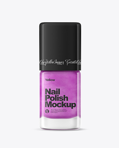 Nail Polish Bottle Mockup w/ Glossy Cap