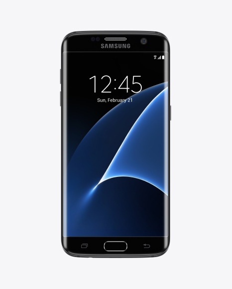 Black Onyx Samsung Galaxy S7 Phone Mockup