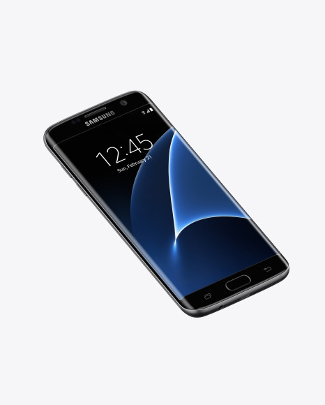 Black Onyx Samsung Galaxy S7 Phone Mockup