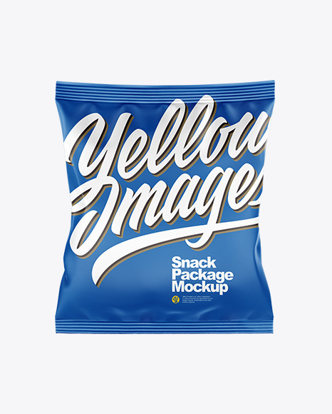 Matte Snack Mockup -  Front View