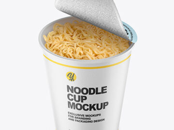 Cooked Noodle Cup Mockup