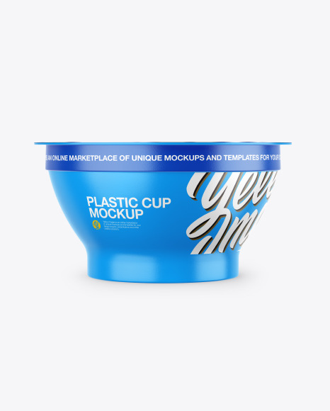 Plastic Yogurt Cup Mockup