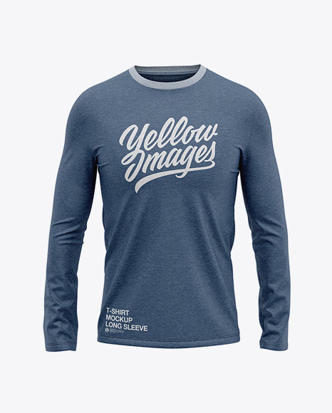Men’s Heather Long Sleeve T-Shirt - Front View