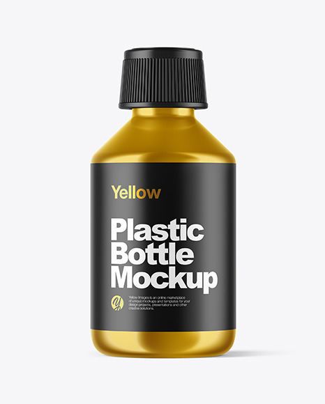 Mettalic Bottle Mockup