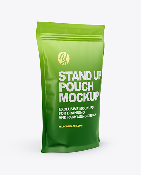 Matte Stand Up Pouch Mockup