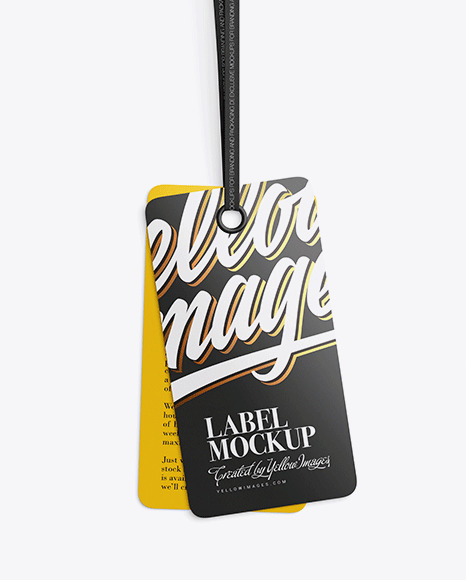 Two Glossy Labels Mockup