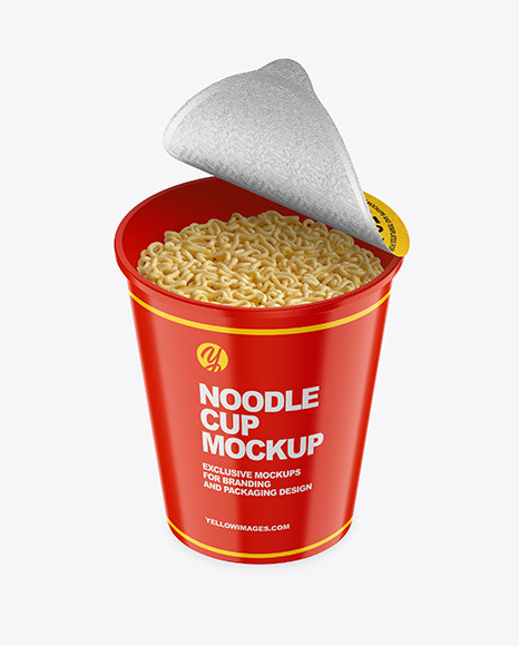 Glossy Noodle Cup Mockup