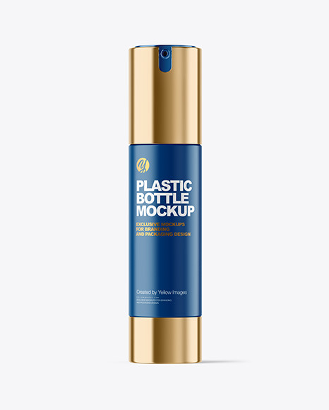 Matte Airless Pump Bottle Mockup
