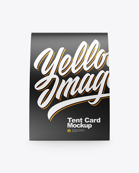 Tent Card Mockup - Front View