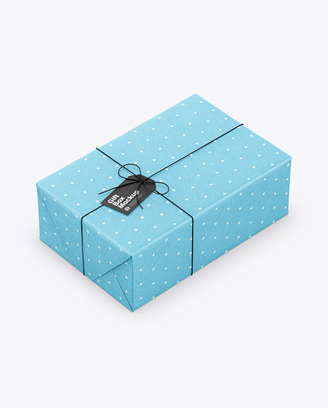 Gift Kraft Box Mockup